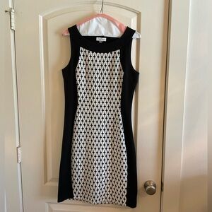 Calvin Klein Scuba Dress Patterned